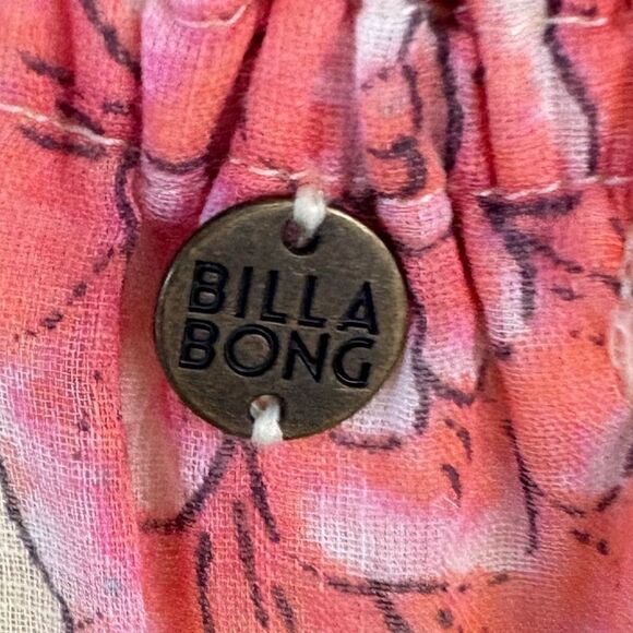 Billabong linger here yellow floral off the shoulder maxi dress size medium boho - Picture 6 of 16